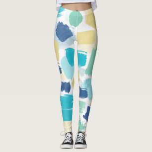 Colourful Paint Brush Strokes Leggings