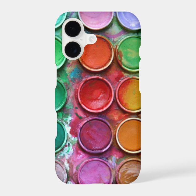 Colourful Paint Colour Box Palette Pattern (Back)