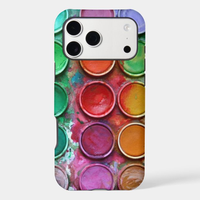Colourful Paint Colour Box Palette Pattern (Back)