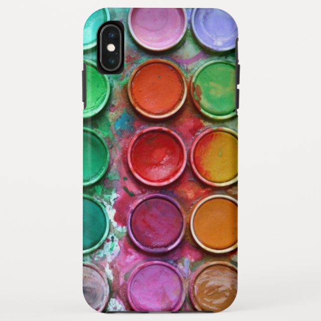 Colourful Paint Colour Box Palette Pattern Case-Mate iPhone Case (Back)
