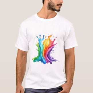 Colourful paint Concept Artistic Design T-Shirt