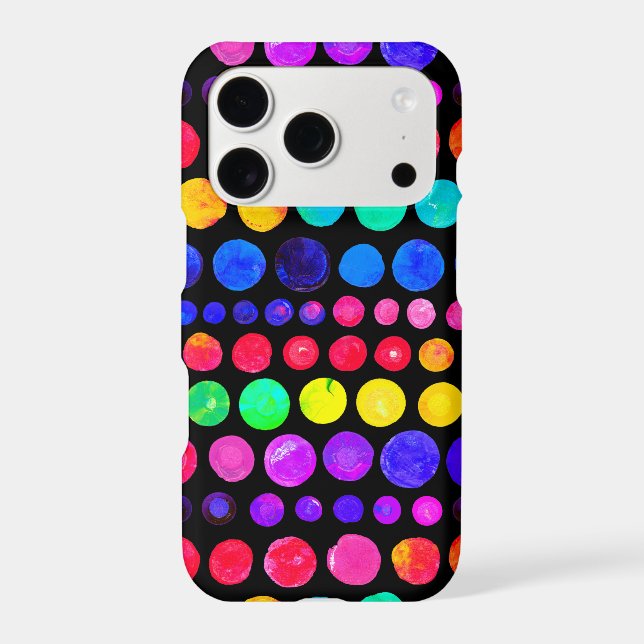 Colourful Paint Dots Pattern (Back)