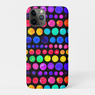 Colourful Paint Dots Pattern iPhone 11 Pro Case