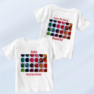 Colourful Paint Palette Playful Baby T-Shirt