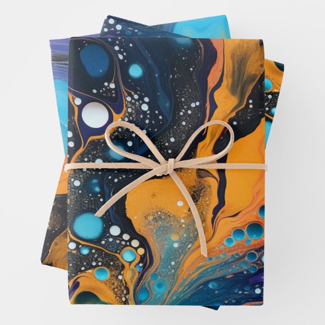 Colourful paint pour style Paper Pack 363: 39 (In situ)