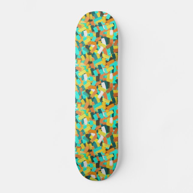 Colourful Paint Skateboard (Front)