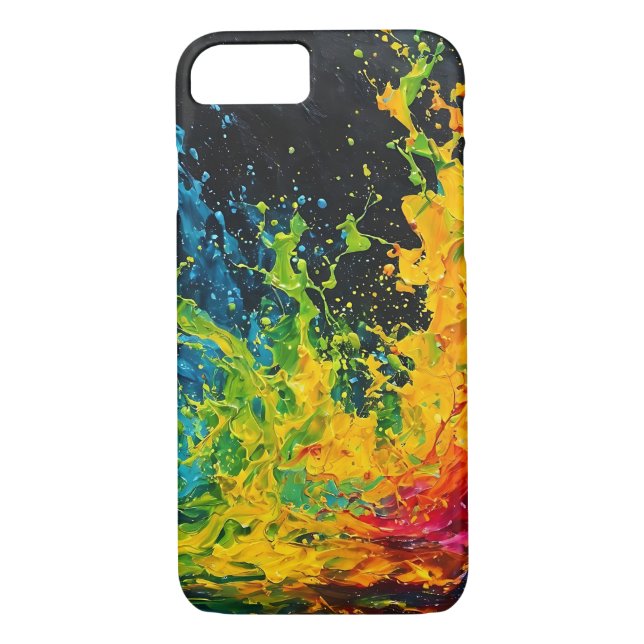 Colourful Paint Splash Case-Mate iPhone Case (Back)