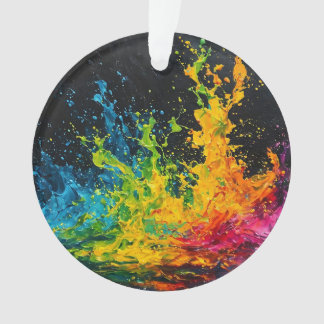 Colourful Paint Splash Ornament