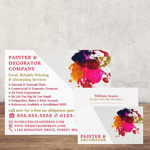 Colourful Paint Splash, Painter & Decorator Flyer