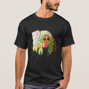 Colourful Paint Splash Sea Animal Cute Hermit Crab T-Shirt