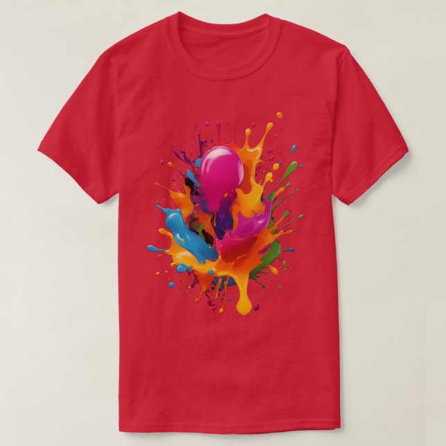 colourful paint splash T-Shirt (Design Front)