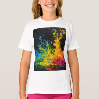Colourful Paint Splash T-Shirt