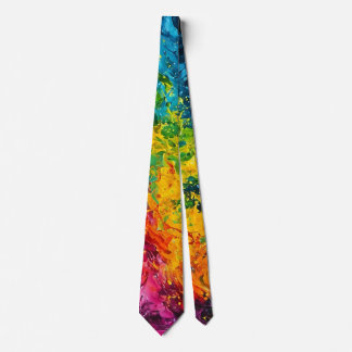 Colourful Paint Splash Tie