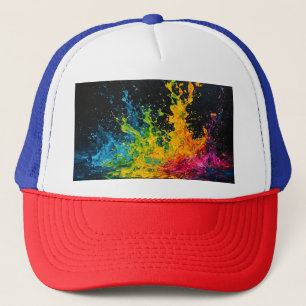 Colourful Paint Splash Trucker Hat