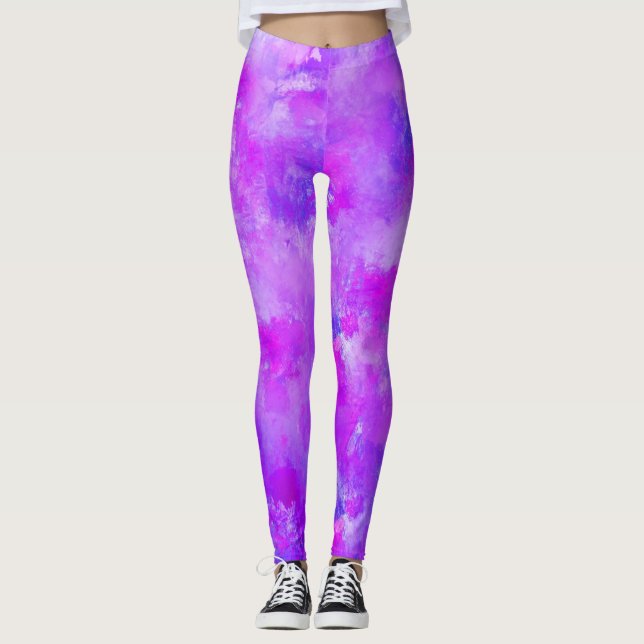 Colourful Paint Splatter #3 Leggings (Front)