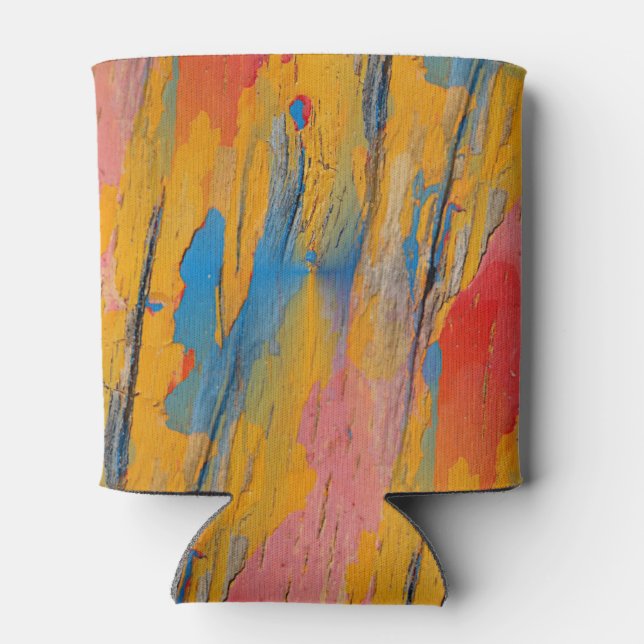 Colourful Paint Splatter Can Cooler (Back)