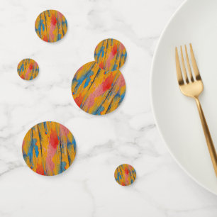 Colourful Paint Splatter Confetti