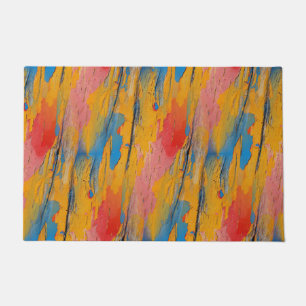 Colourful Paint Splatter Doormat