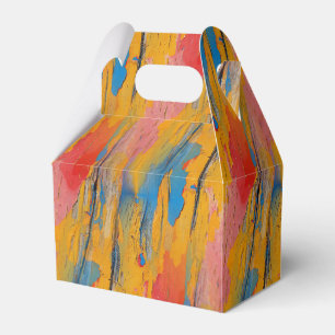 Colourful Paint Splatter Favour Box