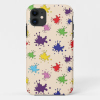Colourful paint splatter ink splash
