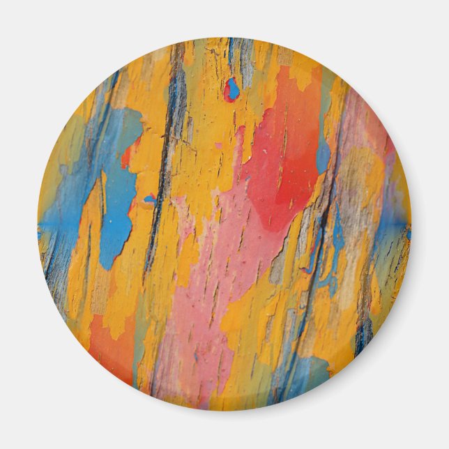 Colourful Paint Splatter Magnet (Front)