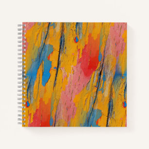 Colourful Paint Splatter Notebook