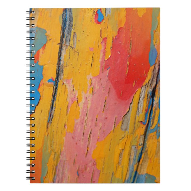 Colourful Paint Splatter Notebook (Front)