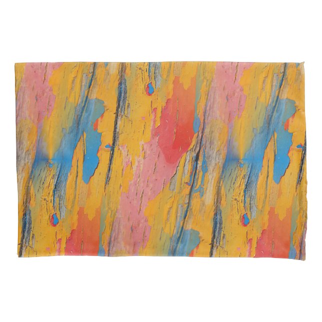 Colourful Paint Splatter Pillowcase (Front)