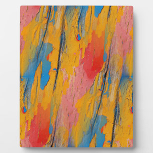 Colourful Paint Splatter Plaque