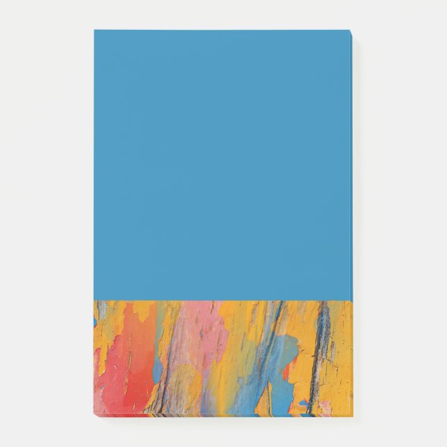 Colourful Paint Splatter Post-it Notes (Front)