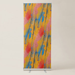 Colourful Paint Splatter Retractable Banner