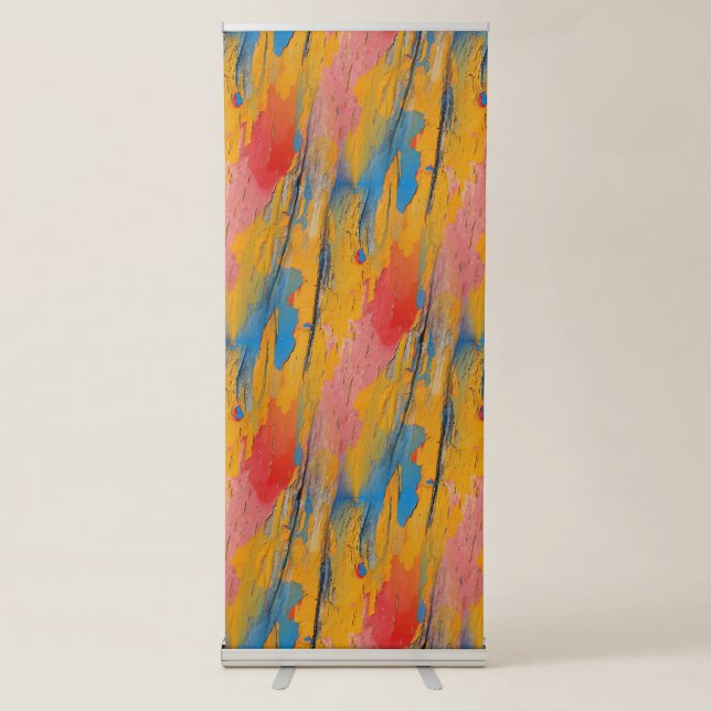 Colourful Paint Splatter Retractable Banner (Front)