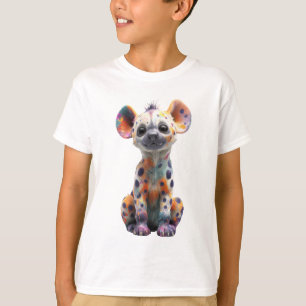 Colourful Paint Splatter Spotted Hyena Kids T-Shirt