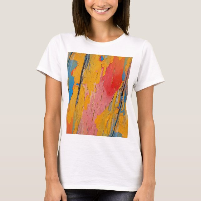 Colourful Paint Splatter T-Shirt (Front)