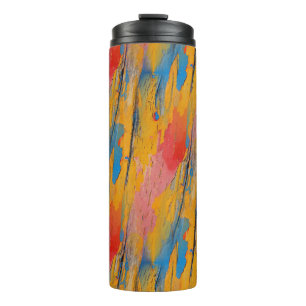 Colourful Paint Splatter Thermal Tumbler