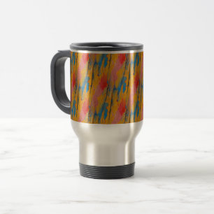 Colourful Paint Splatter Travel Mug
