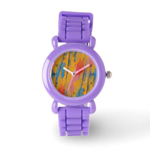 Colourful Paint Splatter Watch