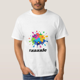 Colourful Paint Splatter #Zazzle Graphic T-Shirt