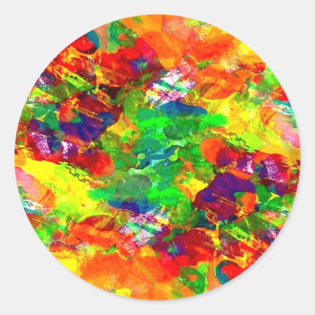 Colourful paint Sticker (Front)