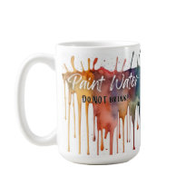 Colourful Paint Water Mug - Funny Artist Gift