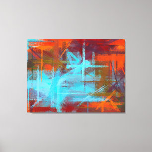 Colourful Painted Abstract Background #4 Canvas Print