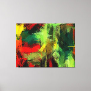 Colourful Painted Abstract Background Canvas Print
