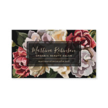 Colourful Painted Floral on Black