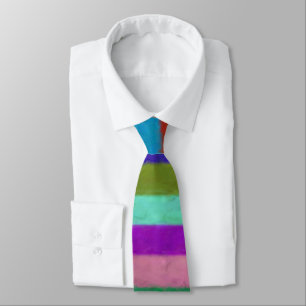 Colourful Painted Stripes Tie