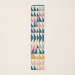 Colourful Painted Triangles Geometric Pattern Scarf<br><div class="desc">A bright and fun triangle pattern painting in bold beautiful shades of blush,  pink,  yellow,  sage green,  and teal blue. Just click customise to add some text -- please contact me with any questions or requests.</div>