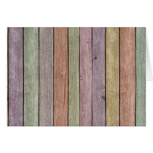 Colourful Painted Weathered Wood (Front Horizontal)