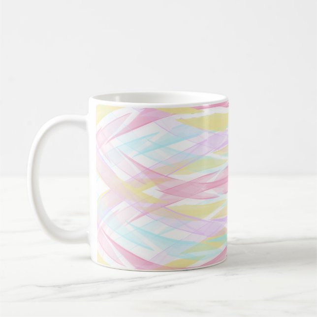 Colourful Painterly Coffee Mug (Left)
