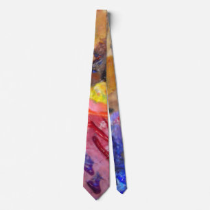 Colourful Painter's Palette  Tie