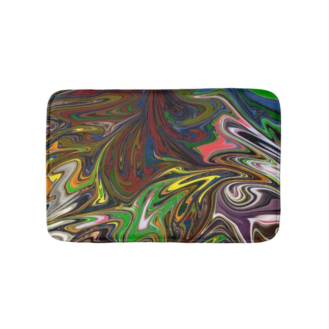 Colourful Painting | Abstract Masterpiece Fine Art Bath Mat (Front)