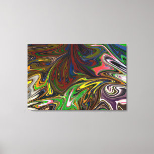 Colourful Painting   Abstract Masterpiece Fine Art Canvas Print